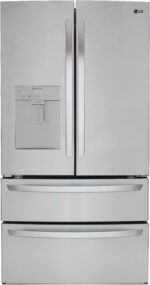 29 cu. ft. 4-Door French Door Refrigerator w/External Water Dispenser, Door Cooling and Ice Maker in Stainless Steel
