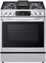 6.3 cu.ft. Slide-in-Gas Range with EasyClean, Instaview and Air Fry in PrintProof Stainless Steel