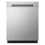 24 in. Stainless Look Front Control Dishwasher with Stainless Steel tub and SenseClean