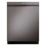 24 in. PrintProof Black Stainless Steel Top Control Smart Dishwasher with 1-Hour Wash and Dry, Dynamic Dry and TrueSteam