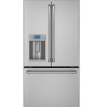 22.2 cu.ft. Smart French Door Refrigerator with HOT WATER Dispenser in Stainless Steel, Counter Depth and Energy Star