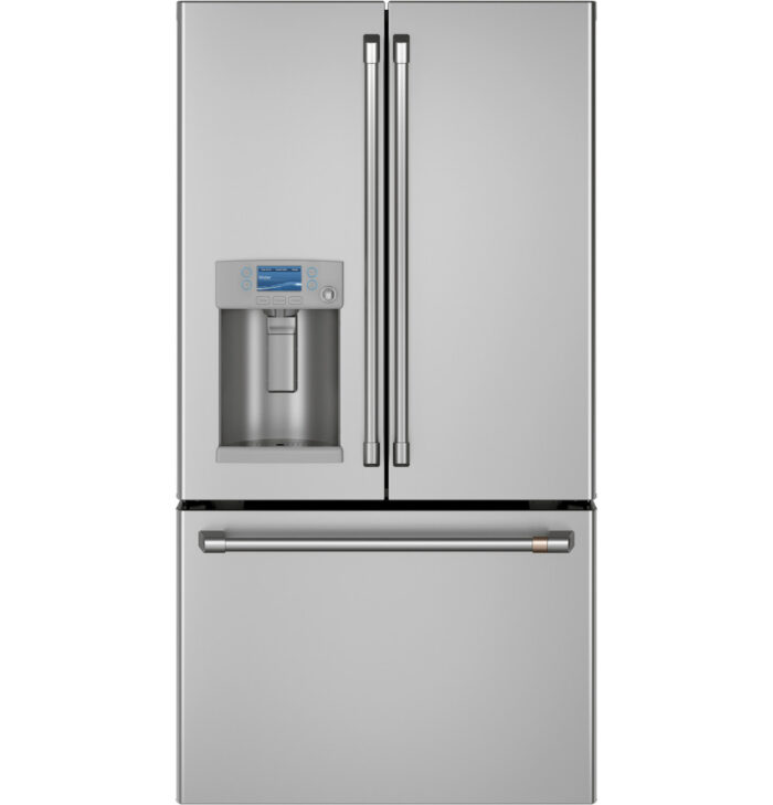 22.2 cu.ft. Smart French Door Refrigerator with HOT WATER Dispenser in Stainless Steel, Counter Depth and Energy Star - Image 1