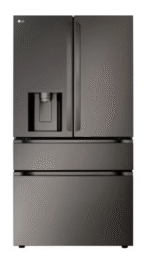 29 cu. ft. Smart Standard-Depth MAX French Door Refrigerator with Full Convert Drawer in Black Stainless Steel