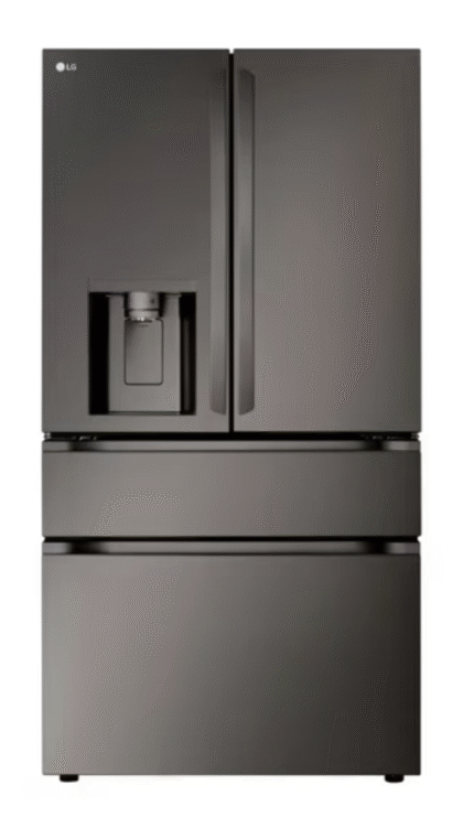 29 cu. ft. Smart Standard-Depth MAX French Door Refrigerator with Full Convert Drawer in Black Stainless Steel