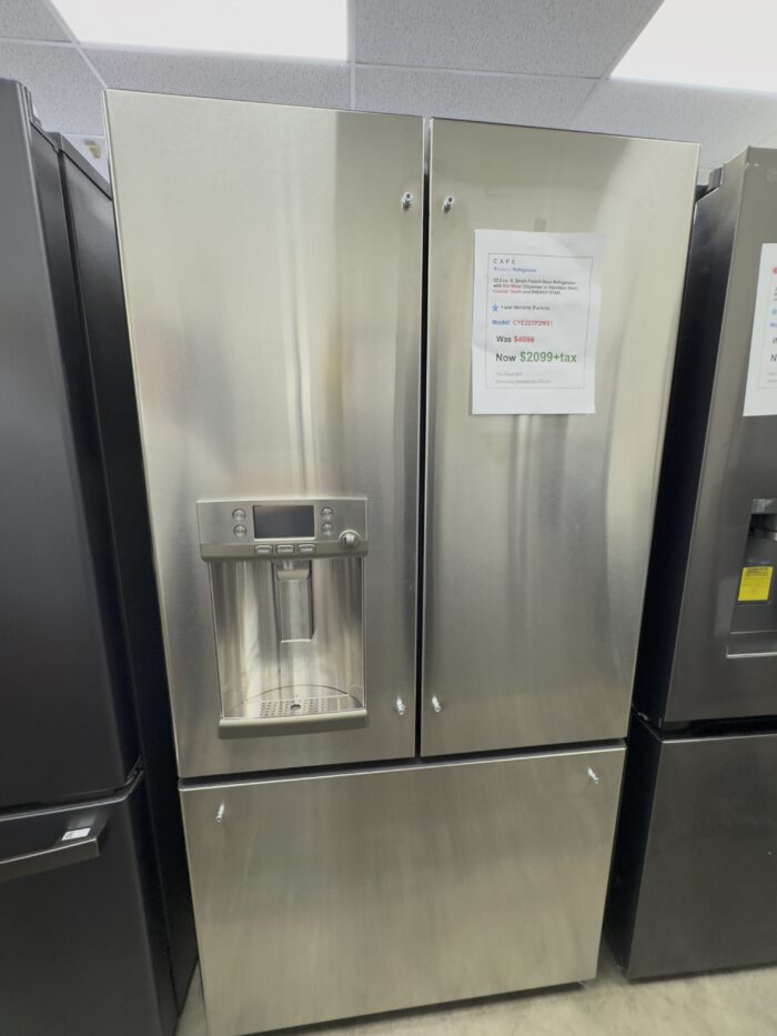 22.2 cu.ft. Smart French Door Refrigerator with HOT WATER Dispenser in Stainless Steel, Counter Depth and Energy Star - Image 2