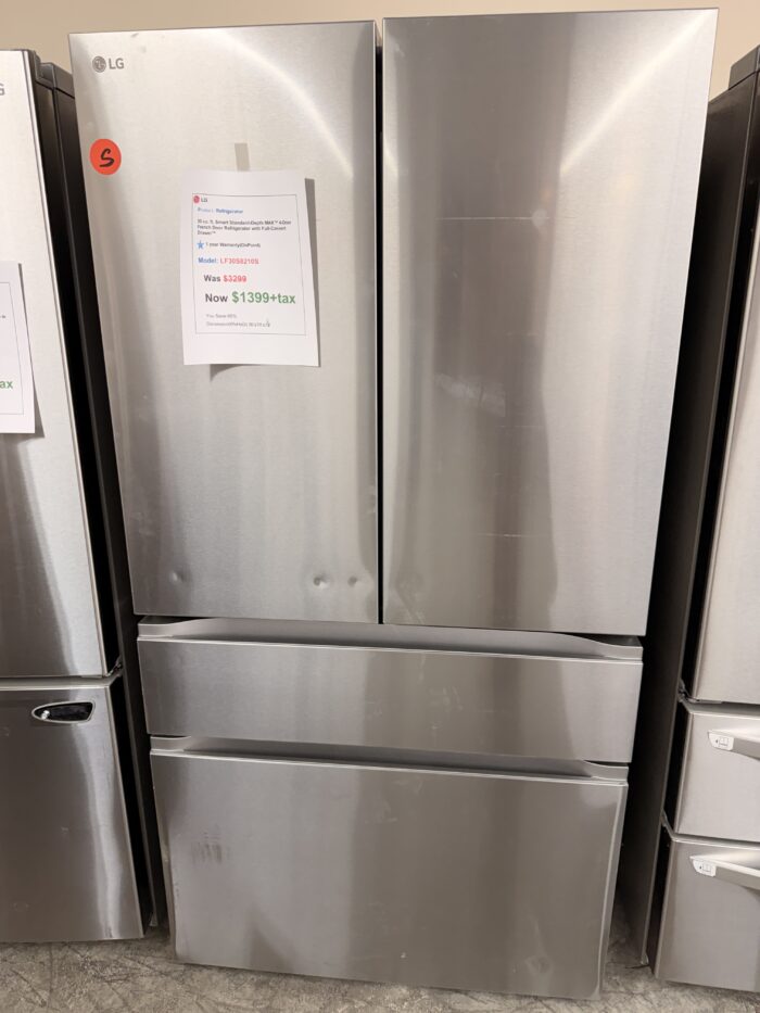 30 cu.ft. Smart Standard-Depth MAX 4-Door French Door Refrigerator with Full-Convert Drawer - Image 2