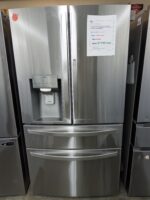 23 cu.ft. 4-Door French Door Refrigerator, Door-In-Door, Full-Convert Drawer, Craft Ice in PrintProof Black Stainless - Image 2