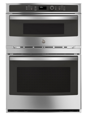 30 in. Double Electric Wall Oven with Built-In Microwave in Stainless Steel