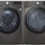 7.4 cu. ft. Ultra Large Capacity Smart Wi-Fi Enabled Front Load Gas Dryer with TurboSteam and Built-In Intelligence/4.5 cu. ft. Ultra Large Capacity Front Load Washer - Black Steel