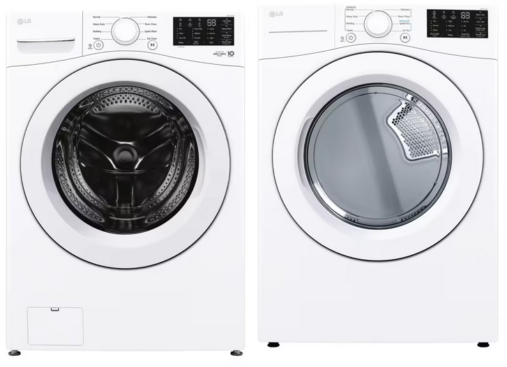 combined_washer_dryer 4.5 cu.ft. Ultra Large Front Load Washer/7.4 cu.ft. Vented Stackable Gas Dryer in White with Sensor Dry Technology - Image 1