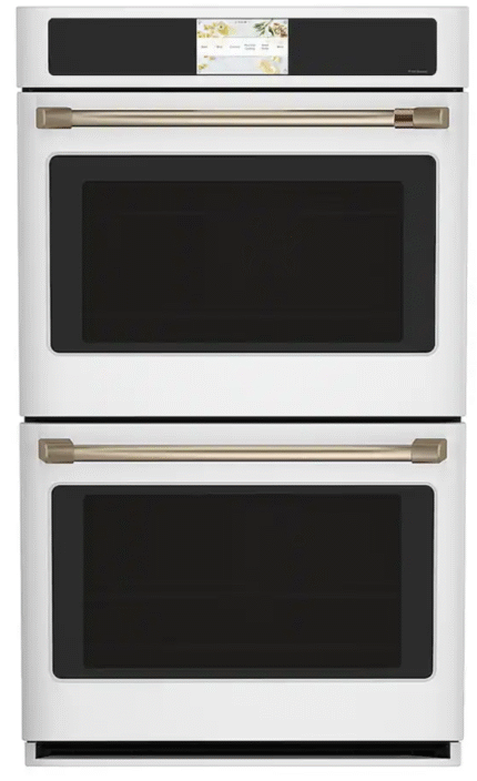 30 in. Smart Double Electric Smart Wall Oven with Convection Self-Cleaning in Matte White, Fingerprint Resistant