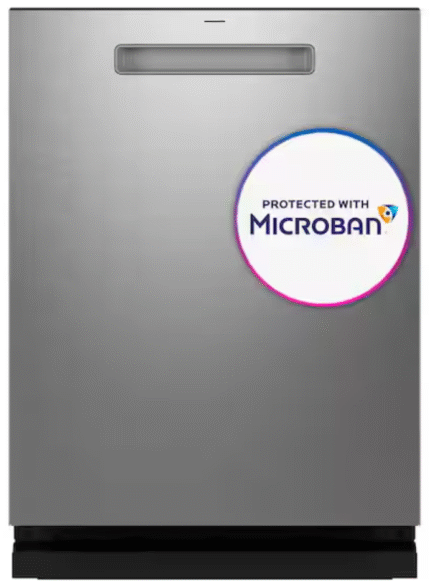 GE Profile 24 inch Smart Built-In Top Control 44dBA Fingerprint Resistant Stainless Dishwasher w/Microban Technology