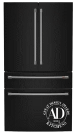 GE Cafe 28.7 cu. ft. Smart Four Door French Door Refrigerator in Matte Black with Dual-Dispense Autofill Pitcher, Built-In WiFi