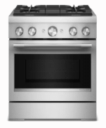 KitchenAid 30-Inch 4 Burner Commercial-Style Dual Fuel Range with No Preheat Air Fry Mode