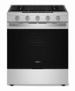 Whirlpool 30-inch Smart Slide In Gas Range with Air Cooking Technology, No Preheat Air Fry, Steam/Self Clean and High Speed Preheat