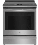 GE Profile 30 inch Smart Slide-In Electric Convection Fingerprint Resistant Range with No Preheat Air Fry
