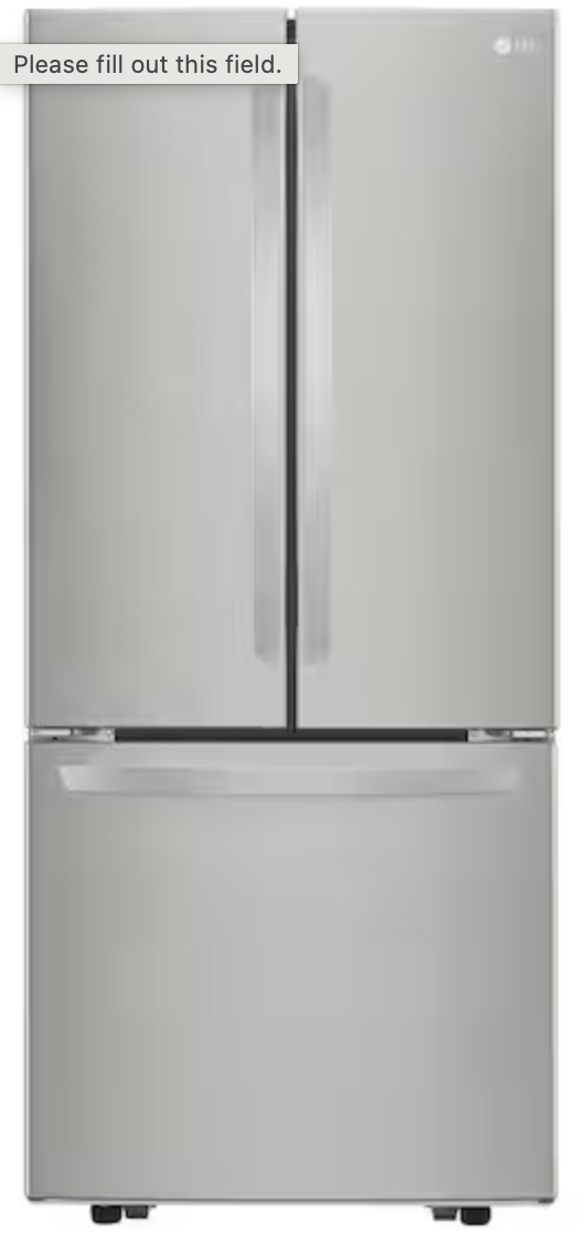 Deskeen 2026-06-12 at 11.58.00 AM@2x LG 22cu.ft 30 inch Wide French Door Refrigerator - Stainless Steel - Image 1