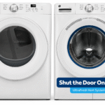 GE Energy Star 4.6cu.ft. Capacity Smart Front Load Washer with UltraFresh Vent System with OdorBlock/GE Energy Star 7.8cu.ft. Capacity Smart Front Load Gas Dryer