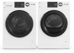 GE Energy Star 24 inch 4.3cu.ft. Front Load Vented Electric Dryer with Stainless Steel Basket/GE Energy Star 24inch 2.4cu.ft. Front Load Washer with Steam